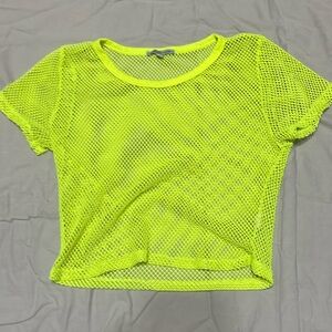 Children’s Neon Green Mesh Shirt - Brand: Charlotte Russe - Size: Small